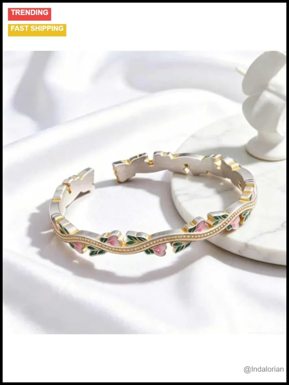 Italian Sterling Silver Stackable Bangle Bracelet for Women Adjustable Open Cuff